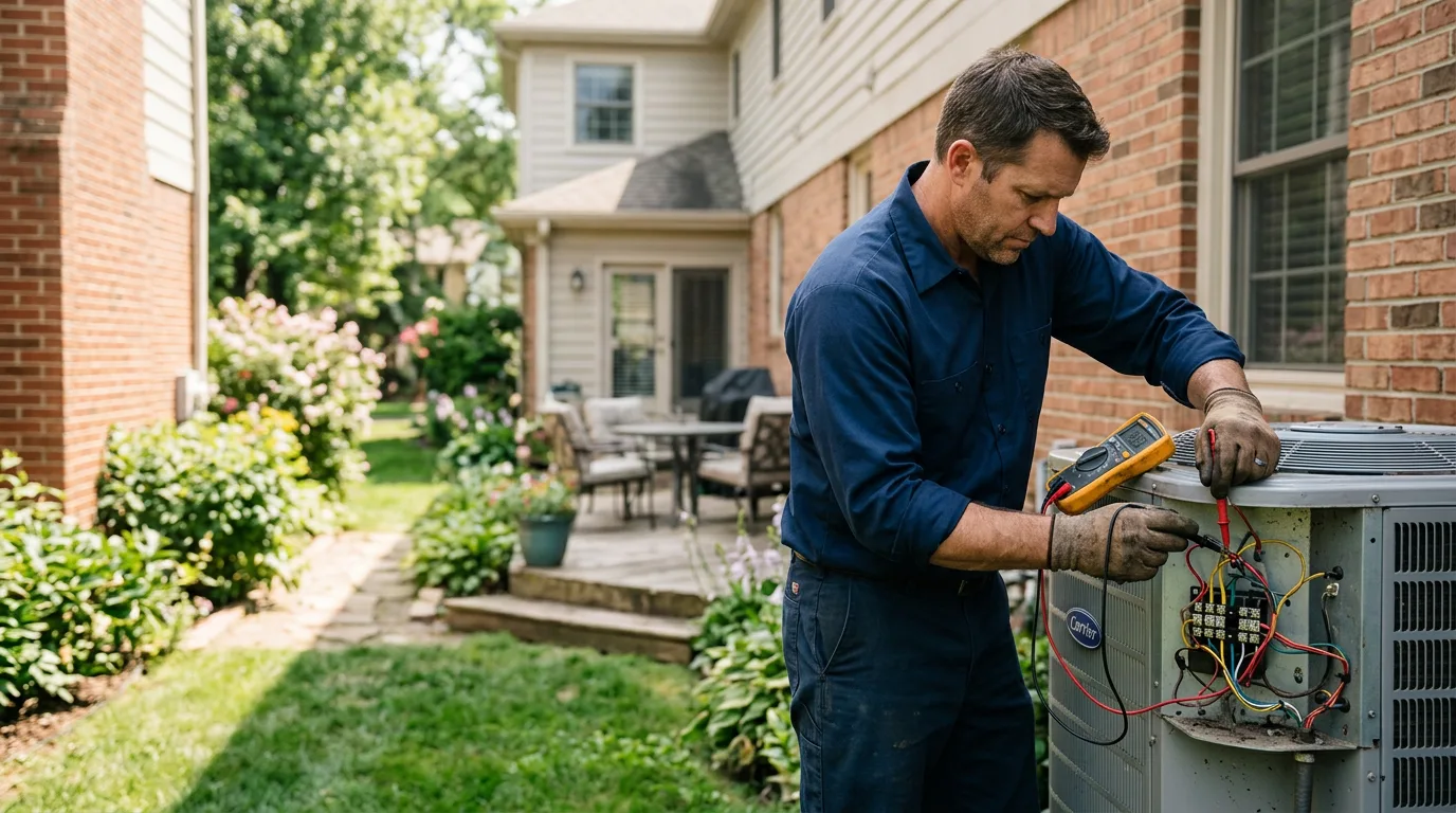 HVAC technician working near Uvalde, TX